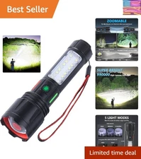 Ultra Bright 990000LM Tactical Flashlight – Portable, USB Rechargeable, 5 Modes