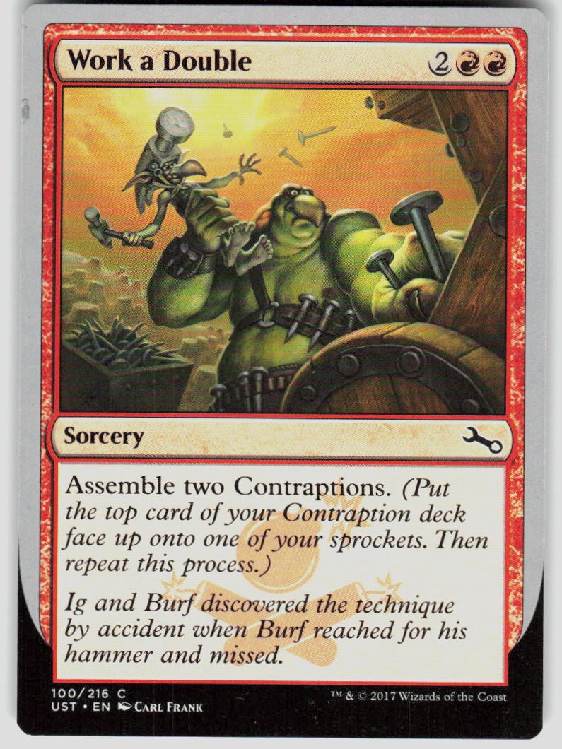 Work a Double 100 Unstable Magic the Gathering MTG