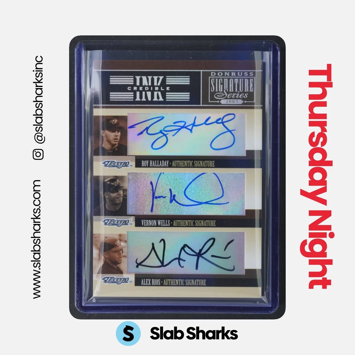 Roy Halladay Autographed Baseball Sports Trading Cards