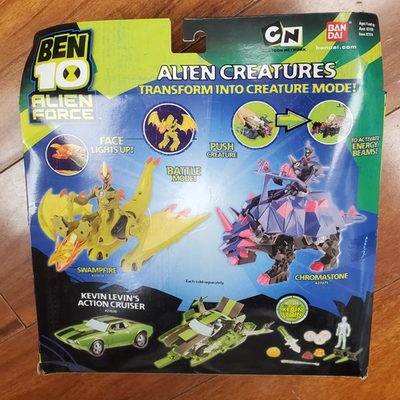 Ben 10 Alien Force Creatures Swampfire Action Figure In Box Bandai