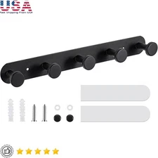 Heavy Duty Wall Mounted Hooks Adhesive Key Coat Rack Screws Accessories New