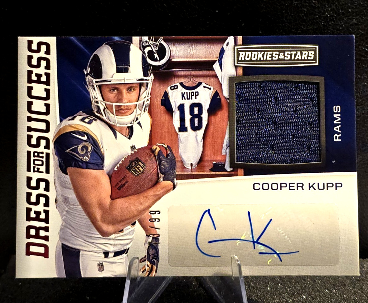 2017 Rookie & Stars Cooper Kupp Dress for Success PLAYER WORN Patch Auto/99 Rams