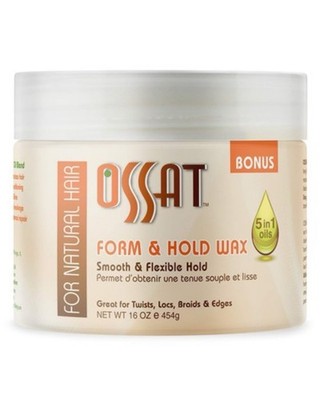 Ossat, Form & Hold Wax, Smooth & Flexible Hold, 16 OZ (1 PC)