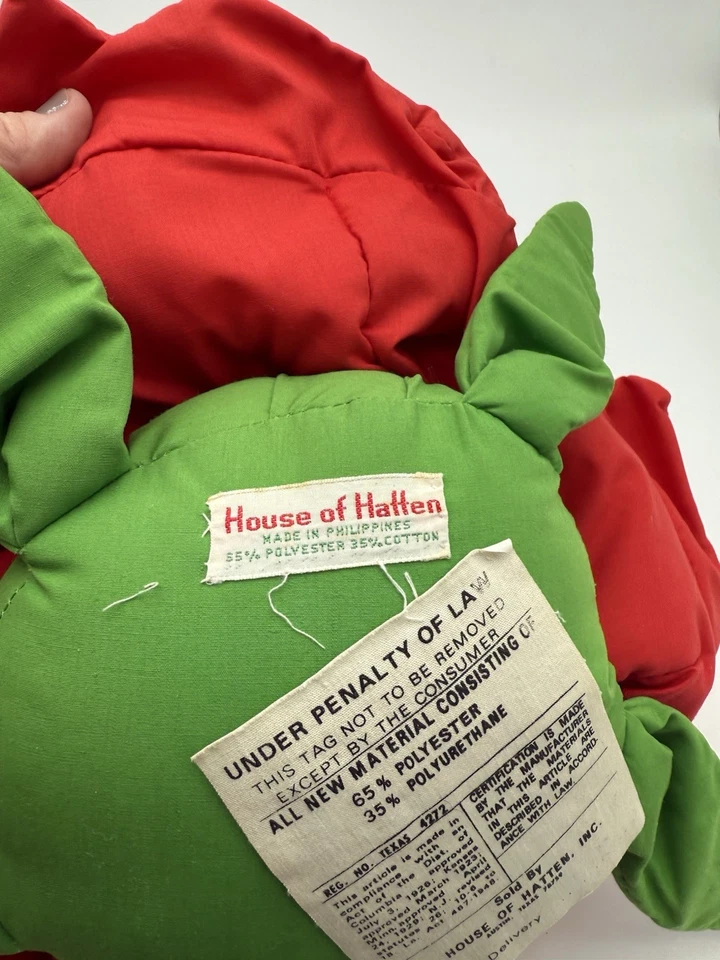 Almohada Decorativa Casa de Hatten Kitsch ROSA ROJA Tallo Floral 3D Filipinas Foto 3 de 4