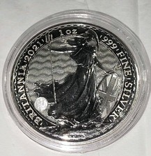 2021 Britannia Royal Mint 1oz 0.999 Fine Silver Bullion Coin Queen Elizabeth II