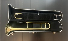 Blessing Trombone with Yamaha Mouthpiece  Hard Case Gold Slide Complete 475882