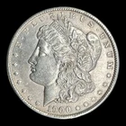 1900-O Morgan Silver Dollar, AU+