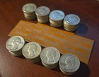 Roll of 40 90% Silver Washington Quarters (pre 1965)Various Dates $10 face value