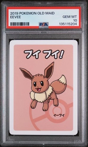 2019 POKEMON OLD MAID EEVEE PSA 10