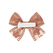 Cute Solid Lace Cutout Bowknot Hair Clips For Girls Headwear Hair Accessories