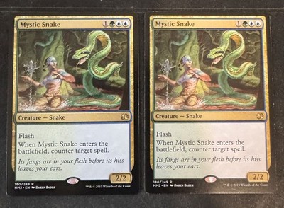 Mystic Snake X2 Modern Masters 2 2015 Edition Magic the Gathering MTG