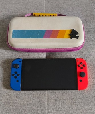 Nintendo Switch OLED Console Only + Joycons + Case  (no dock, no charger)