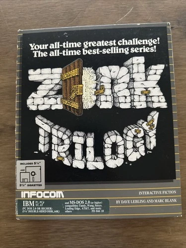 Zork Trilogy - IBM - Infocom - 5 1/4 & 3 1/2 format disks