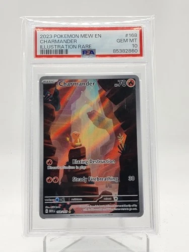 CHARMANDER 2023 POKEMON 151 ILLUSTRATION RARE #168/165 PSA 10 Q0895