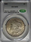 1885 CAC AU55 MORGAN DOLLAR WG16