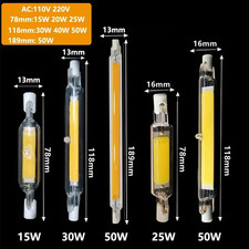 Dimmable 78/118mm R7s COB LED Security Flood Light Replaces Halogen Bulb 15W 30W