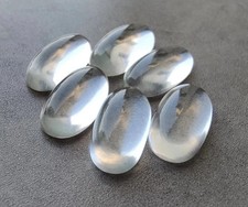 AAA Natural Crystal Quartz Cabochon Long Oval Shape Loose Gemstone