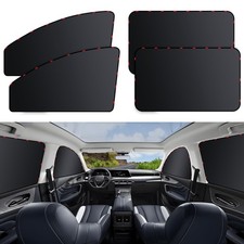 4 Pack Car Privacy Curtains, Full Blackout Car Window Shades, Universal Fit f...