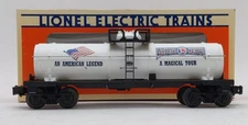 Lionel 6-19944 O Gauge Visitors Center White Single Dome Tank Car EX/Box