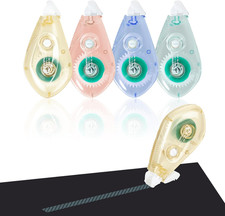 4 Pack Scrapbook Double Sided Tape Roller, 8 Mm X 314 Inch Adhesive Tape Glue Di
