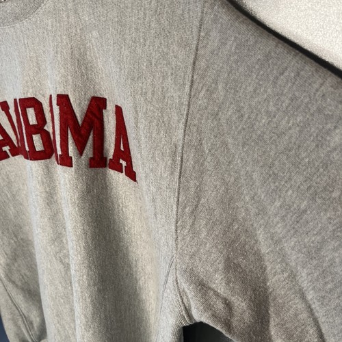 VTG Alabama Crimson Tide Champion Reverse Weave Sweatshirt Adult Large Gray - Picture 16 of 18