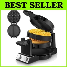 Quick Omelette & Waffle Maker, Adjustable Control