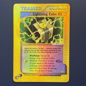 Lightning Cube 01 127/147 Aquapolis Reverse Holo