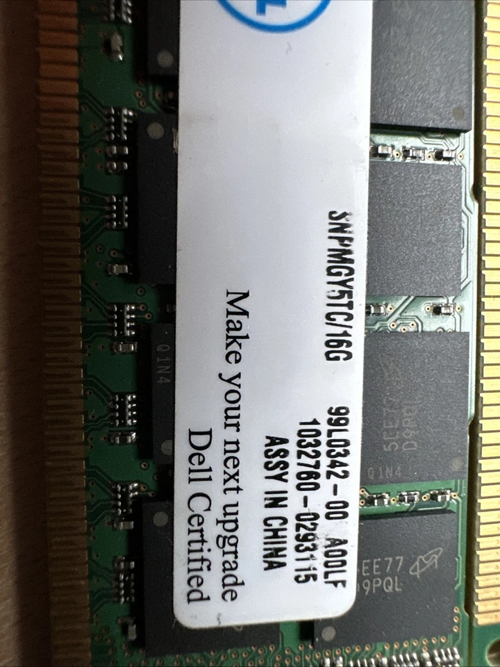 8 Stück Dell 16GB RAM 2R/4 PC3L-10600R-9-13-E2 - Bild 4 von 4