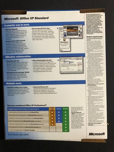 Microsoft Office XP Standard Version 2002 Standard & Visio - Picture 2 of 6