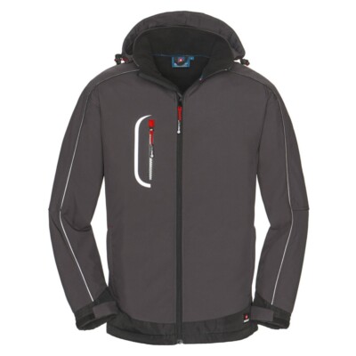 4PROTECT Softshell Arbeitsjacke MONTANA grau/schwarz