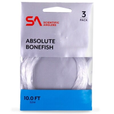Scientific Anglers Absolute Bonefish 10 FT Leader 3 Pack - FREE SHIPPING