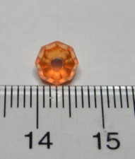 1000 6mm Transparent Orange plastic Round Faceted beads MAKE WALLEYE BAITS