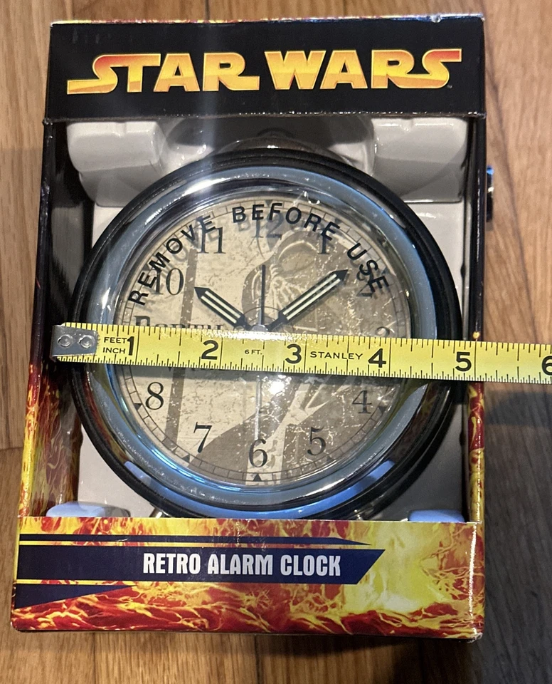 Star Wars Retro Alarm Clock * Darth Vader * Revenge of the Sith *Metal Case *NEW - Image 4 of 4