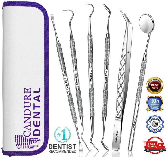 Dental Teeth Cleaning Kit Dentist Floss Plaque Remover Care Tooth Scraper Tools