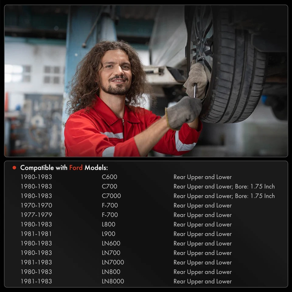 Cilindro de rueda de freno de tambor superior e inferior trasero para Chevy C60 C70 Ford F-700 GMC Foto 3 de 4