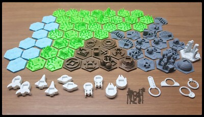 Terraforming Mars 3D 80 tiles - Custom Brettspiel 80 Dübel