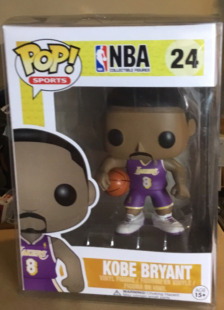 ¡Funko Pop! Camiseta Púrpura Nba Los Angeles Lakers Kobe Bryant #24 #8 Con Estuche