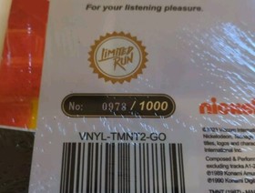 Teenage Mutant Ninja Turtles II: Arcade Game Soundtrack Vinyl LP - Limited - NES