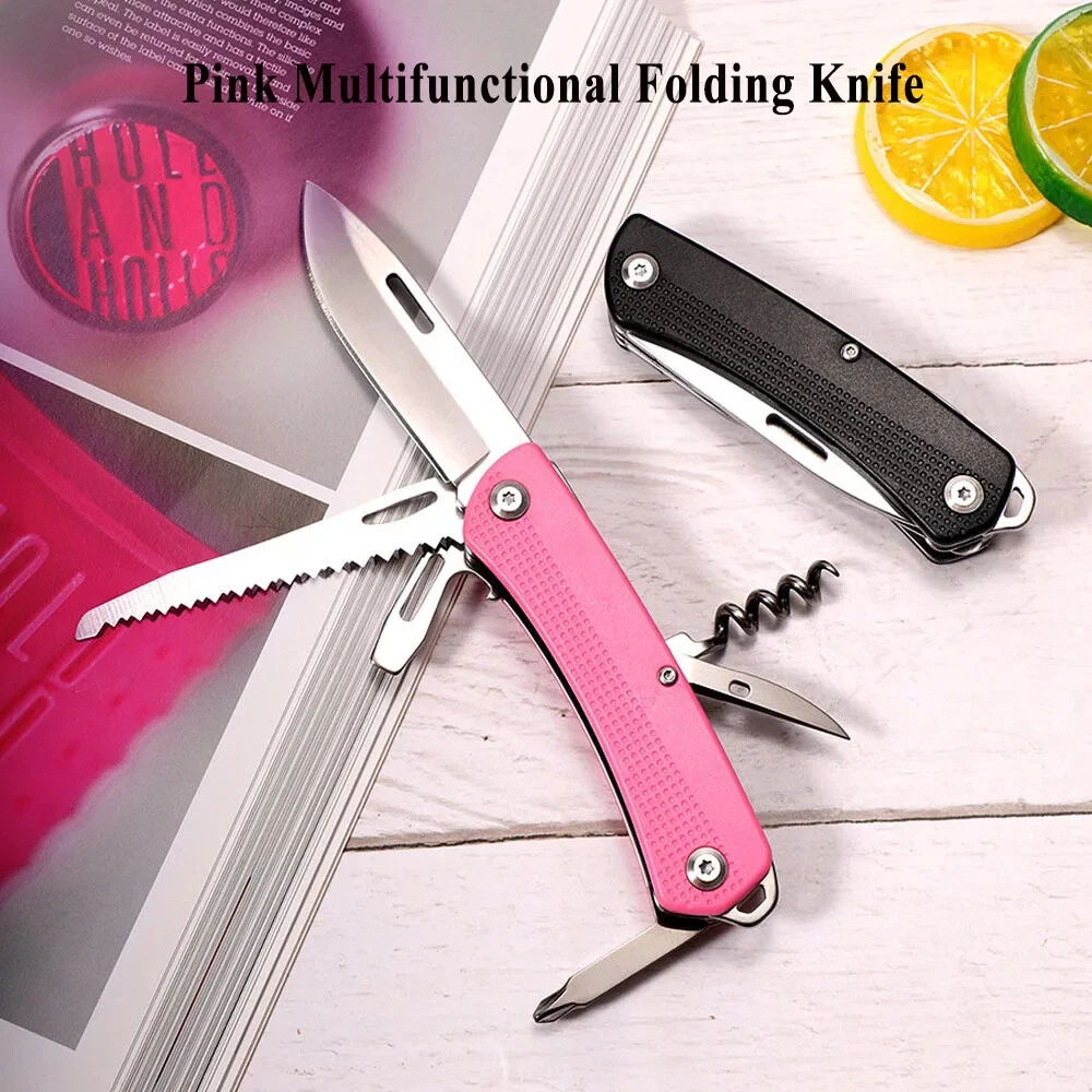 Stainless Steel Multi-Tool Folding Jack Knife for Hunting Camp Survival Tactical Saw