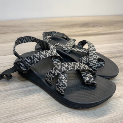 Chaco Shoes Chacos Z Boulder 2 Sandals Womens Size 7 Black & White Hiking