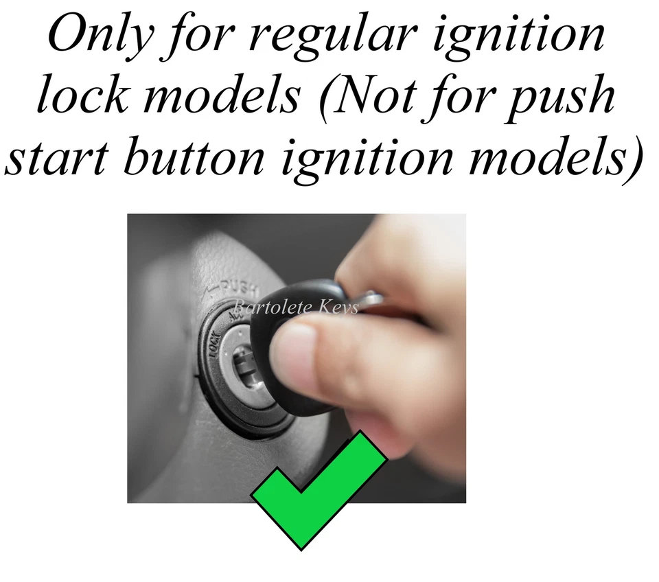 Llave de coche OEM en blanco compatible con Pontiac G5 G6 Pursuit 2005 2006 2007 2008 2009 2010 * Foto 3 de 4