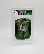 TREVON DIGGS 2020 Select 4/5 Premier HGA 9 MINT Green Prizm DieCut Rookie DALLAS