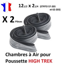 2 x Chambres à air 12 1/2 x 2 1/4 (57-203) pour Poussette High Trek Bébé Confort