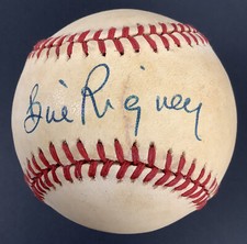Bill Rigney Signed Baseball Lee MacPhail New York Giants All Star Autograph JSA