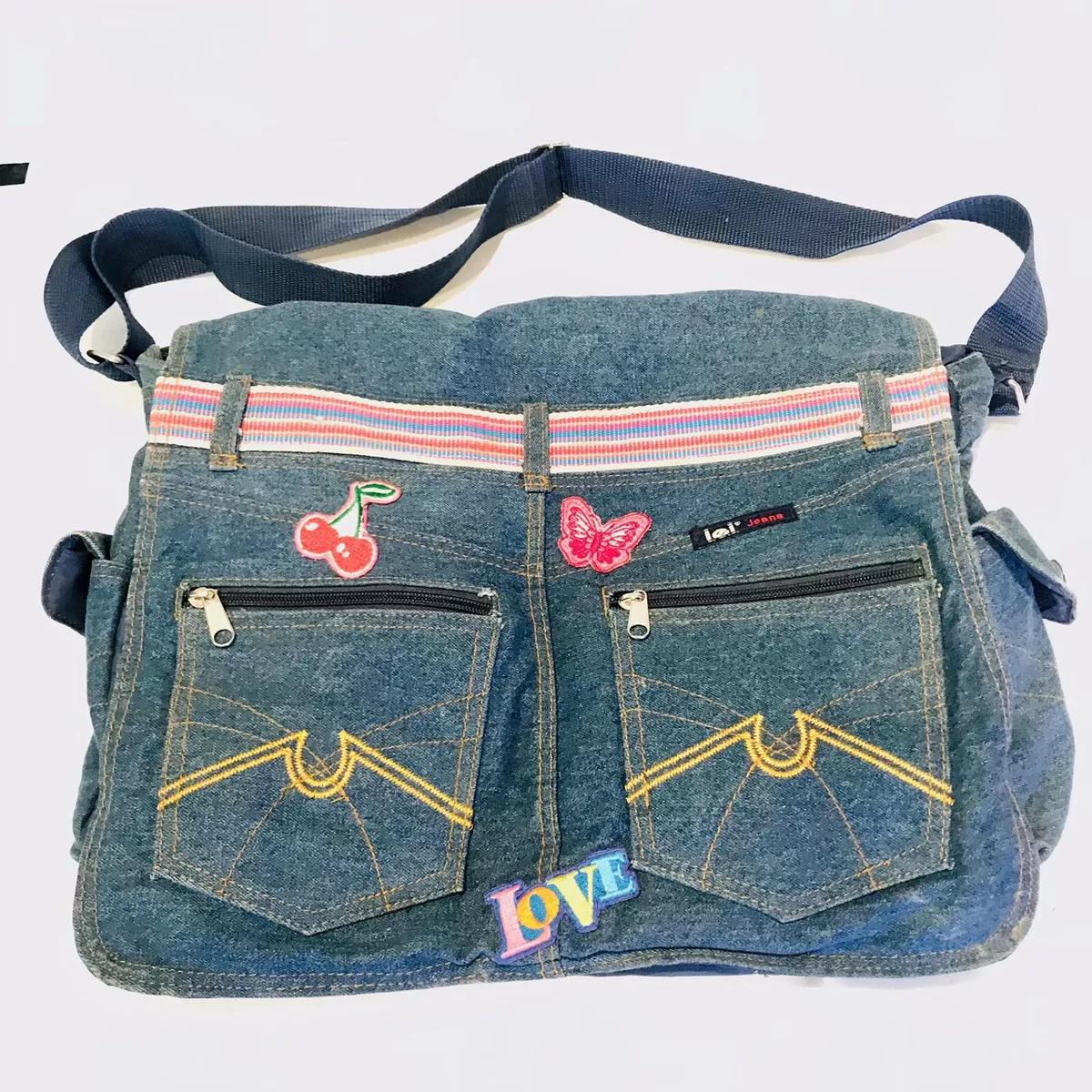 Y2K Denim Shoulder Bag, DIY