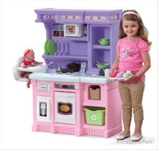 Kitchen Playset Girls Pretend Play Refrigerator Toy Cooking Toddler Kids Bake