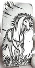 10 ozt 999 Fine Silver Art Bar - THE HORSE - ADAMO TECHNE- Limited Edition