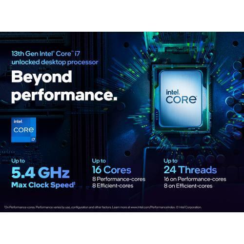  Intel Core i7-13700K Gaming Desktop Processor 16 cores (8  P-cores + 8 E-cores) with Integrated Graphics - Unlocked : Electronics