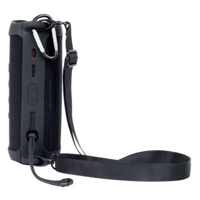 Portable Silikon-Schutzhülle für JBL Flip6 Bluetooth-Lautsprecher Schwarz Black