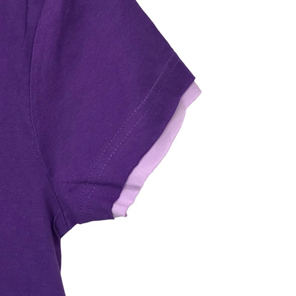 Lazy One Womens Alaska Moose Pajama Shirt Juniors Large Purple - Image 4 of 4